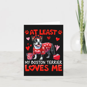 Ten minste mijn Boston Terrier die van me houdt Va Kaart