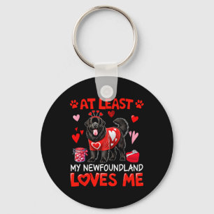 Ten minste mijn Newfoundlander die van me houdt Va Sleutelhanger