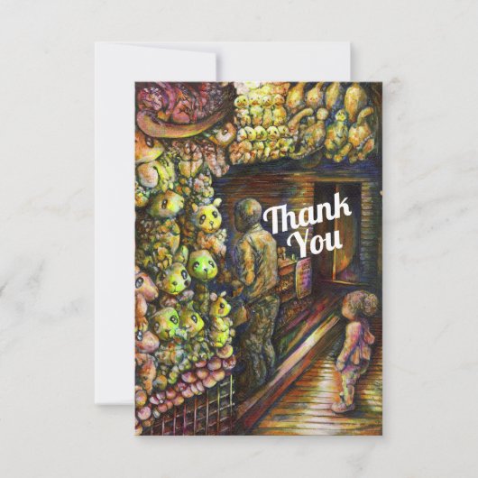 Ten noorden van het Circus Bedankkaart (Voorkant)