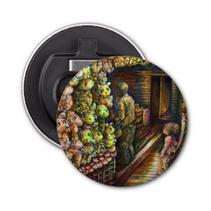 Ten noorden van het Circus Button Flesopener