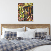 Ten noorden van het Circus Canvas Afdruk (Insitu (Slaapkamer))