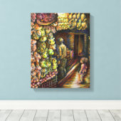 Ten noorden van het Circus Canvas Afdruk (Insitu (Houten vloer))