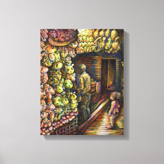 Ten noorden van het Circus Canvas Afdruk (Voorkant)