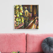 Ten noorden van het Circus Canvas Afdruk (Insitu (Woonkamer))