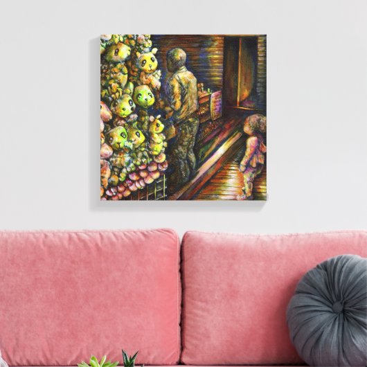 Ten noorden van het Circus Canvas Afdruk (Insitu (Woonkamer))