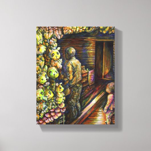 Ten noorden van het Circus Canvas Afdruk (Voorkant)