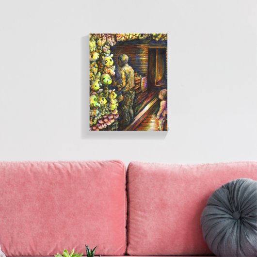 Ten noorden van het Circus Canvas Afdruk (Insitu (Woonkamer))