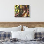 Ten noorden van het Circus Canvas Afdruk (Insitu (Slaapkamer))