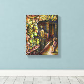 Ten noorden van het Circus Canvas Afdruk (Insitu (Houten vloer))