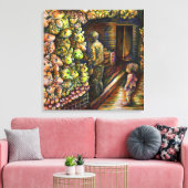 Ten noorden van het Circus Canvas Afdruk (Insitu (Woonkamer))