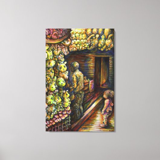 Ten noorden van het Circus Canvas Afdruk (Voorkant)