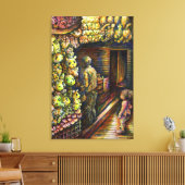 Ten noorden van het Circus Canvas Afdruk (Insitu (Woonkamer))