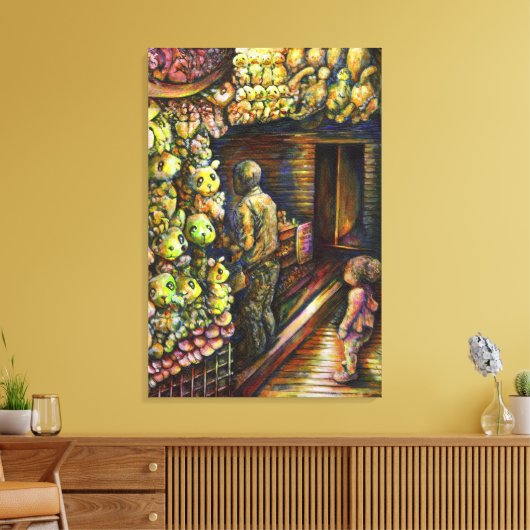 Ten noorden van het Circus Canvas Afdruk (Insitu (Woonkamer))