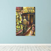 Ten noorden van het Circus Canvas Afdruk (Insitu (Houten vloer))