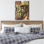 Ten noorden van het Circus Canvas Afdruk (Insitu (Slaapkamer))