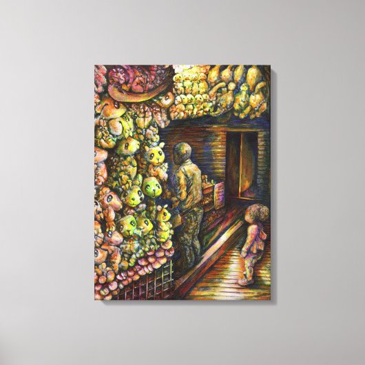 Ten noorden van het Circus Canvas Afdruk (Voorkant)