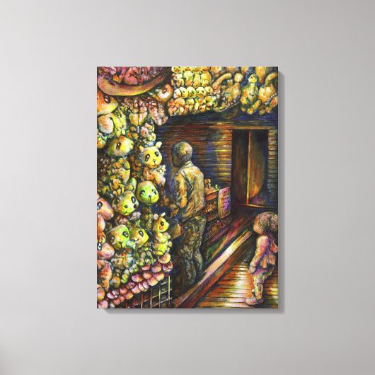 Ten noorden van het Circus Canvas Afdruk (Voorkant)