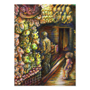 Ten noorden van het Circus Foto Afdruk