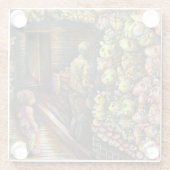 Ten noorden van het Circus Glazen Onderzetter (Achterkant)