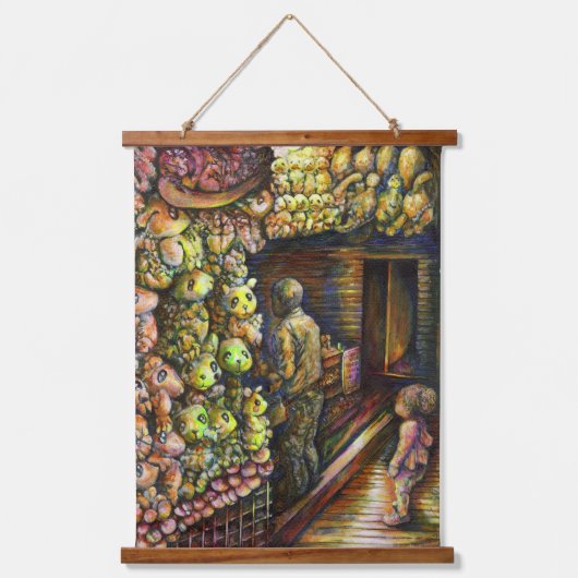 Ten noorden van het Circus Hangend Wandkleed (Voorkant)