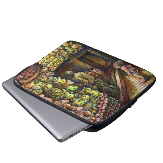 Ten noorden van het Circus Laptop Sleeve (Voorkant onderkant)