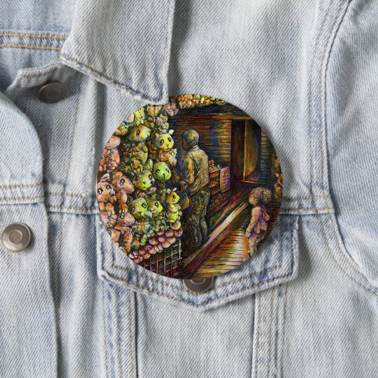 Ten noorden van het Circus Ronde Button 4,0 Cm (In situ)