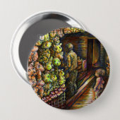 Ten noorden van het Circus Ronde Button 4,0 Cm (Voorkant /achterkant)