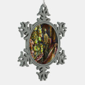 Ten noorden van het Circus Tin Sneeuwvlok Ornament (Links)