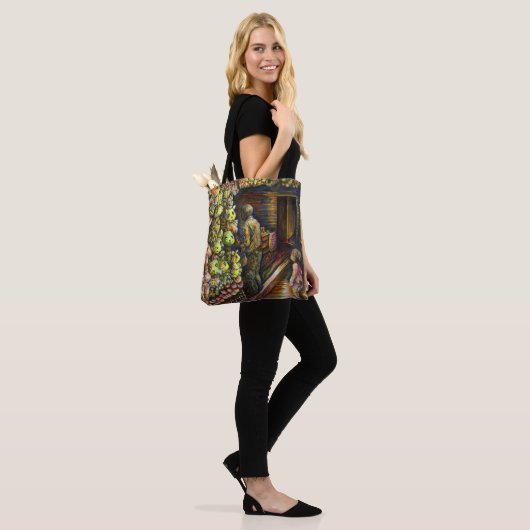 Ten noorden van het Circus Tote Bag (Op model)
