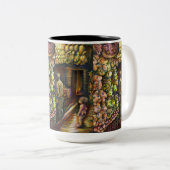 Ten noorden van het Circus Tweekleurige Koffiemok (Voorkant rechts)