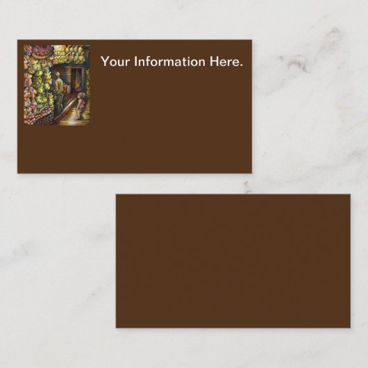 Ten noorden van het Circus Visitekaartje (Voorkant / Achterkant)