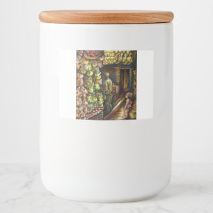 Ten noorden van het Circus Voedselcontainer Etiket