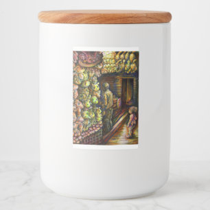 Ten noorden van het Circus Voedselcontainer Etiket