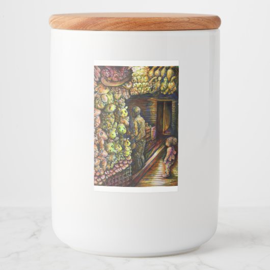 Ten noorden van het Circus Voedselcontainer Etiket (Voorkant)