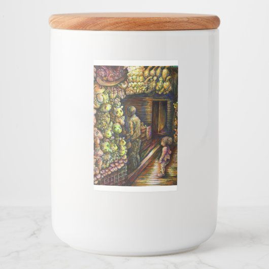 Ten noorden van het Circus Voedselcontainer Etiket (Voorkant)