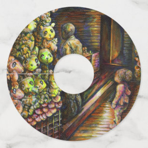 Ten noorden van het Circus Wijnglaslabel