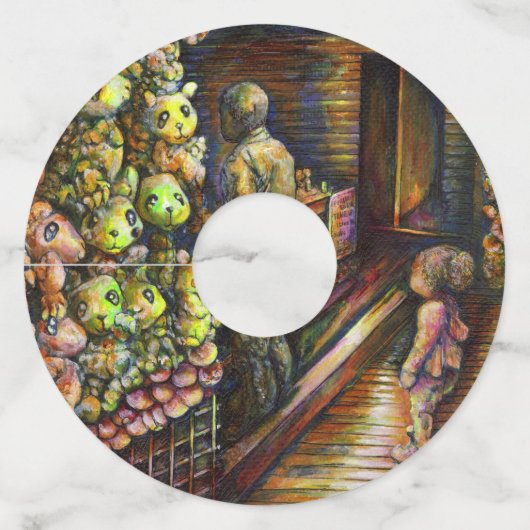 Ten noorden van het Circus Wijnglaslabel (Voorkant)