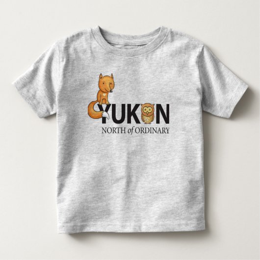 Ten noorden van het gewone T-shirt Foxy Owl Toddle (Voorkant)