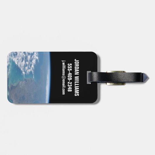 Ten noorden van het schiereiland Florida. Bagagelabel (Achterkant horizontaal)