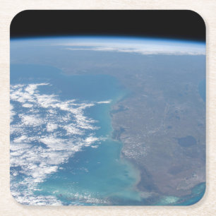 Ten noorden van het schiereiland Florida. Kartonnen Onderzetters