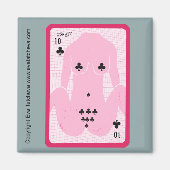 'Ten of Spades' ontwerper koelkastmagneet Magneet (Voorkant)