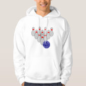 Ten Pin Bowling Mannen Hoodie (Voorkant)