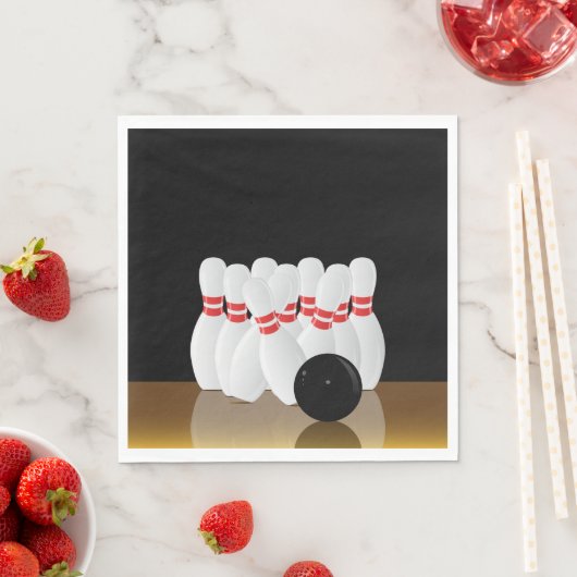 Ten Pin Bowling Strike Servet (Insitu)