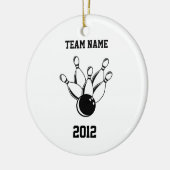 Ten Pin Bowling, teamnaam, 2012 Keramisch Ornament (Links)