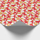 Ten Pin Bowling Verjaardagsfeestje Patroon Cadeaupapier (Hoek)