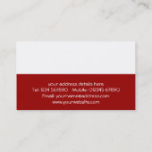 Ten Pin Bowling Visitekaartje (Achterkant)