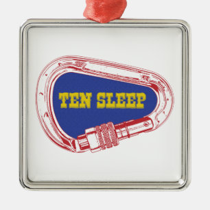 Ten Sleep Rotsklimmen Carabiner Metalen Ornament
