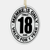 Ten slotte 18 club keramisch ornament (Rechts)