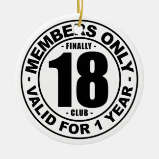 Ten slotte 18 club keramisch ornament