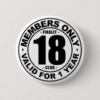 Ten slotte 18 club ronde button 5,7 cm